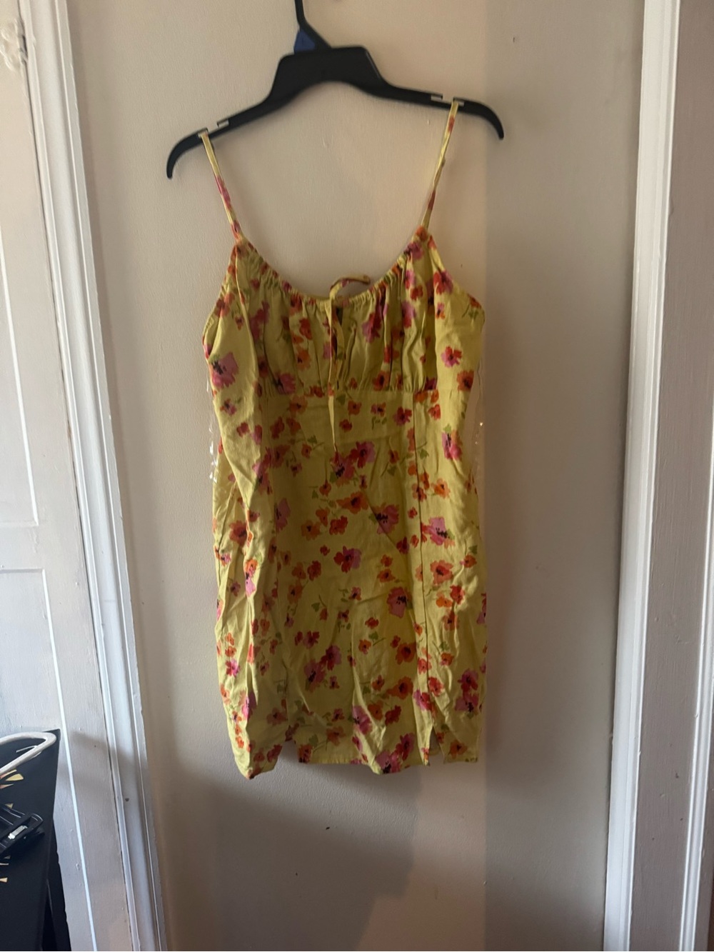 wild fable Yellow Floral Spaghetti-Strap Slip